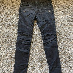 Hudson Blinder Skinny Biker Jeans  Black